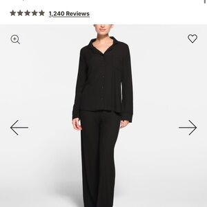 SKIMS Classic Black Lounge Set